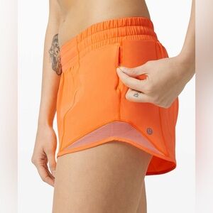 lululemon athletica Bright Orange Athletic Shorts